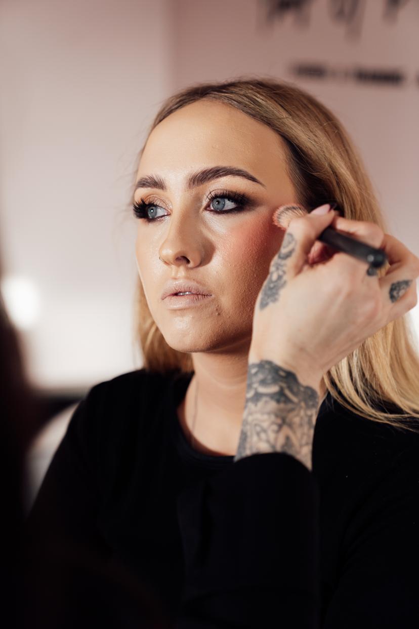 Professional makeup look