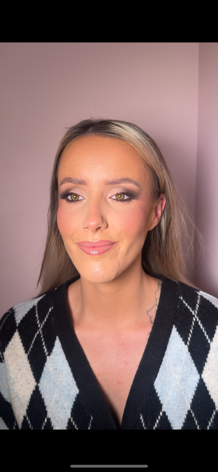 Client makeup — full look