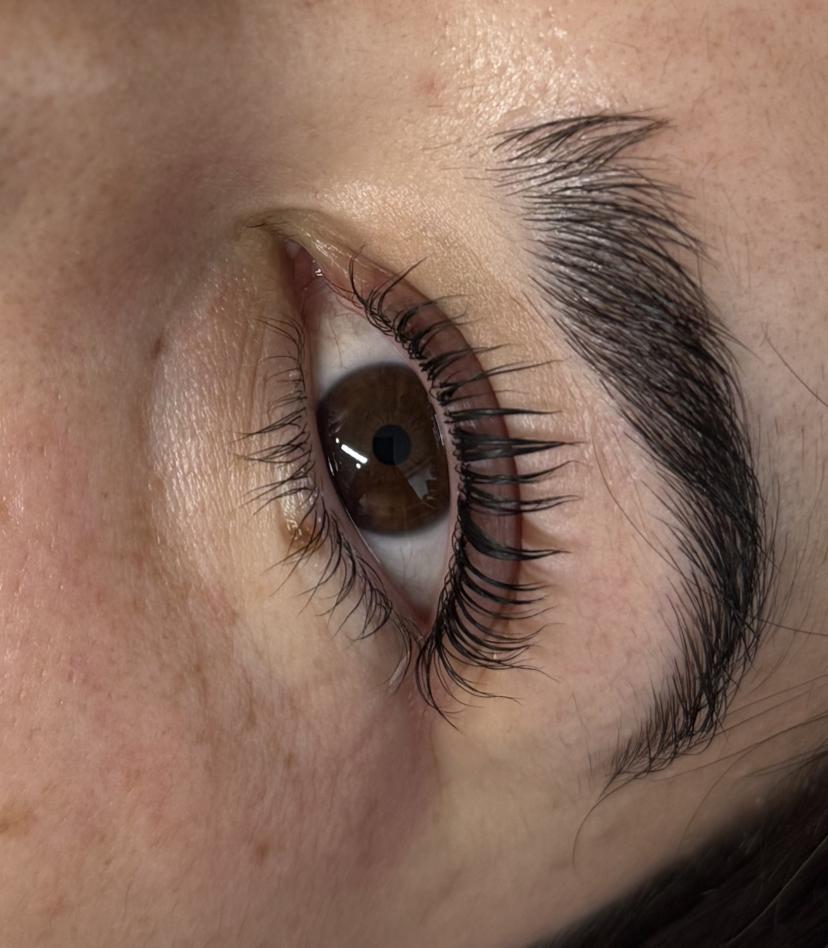 Korean lash lift — three examples