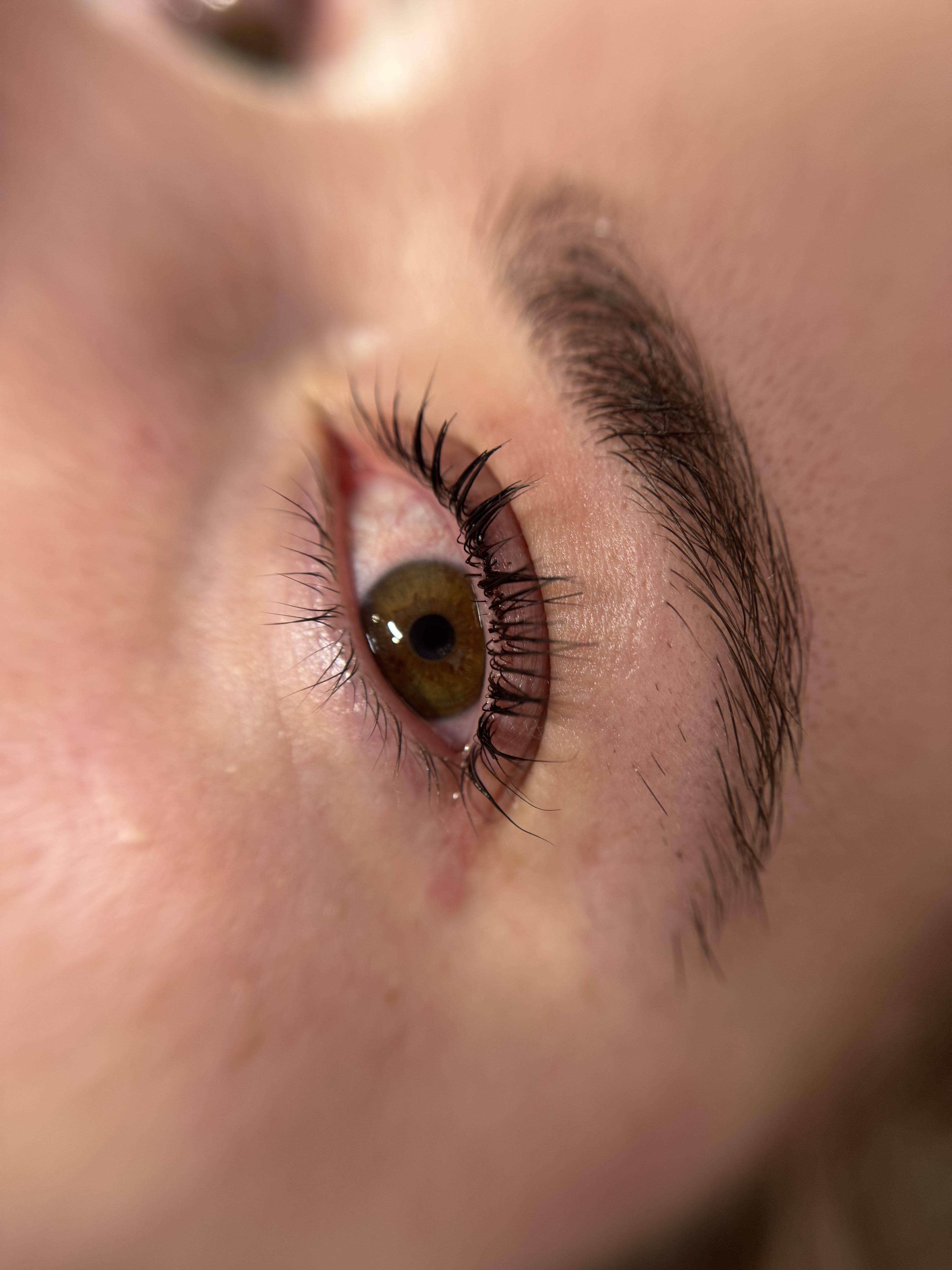 Korean lash lift — four examples