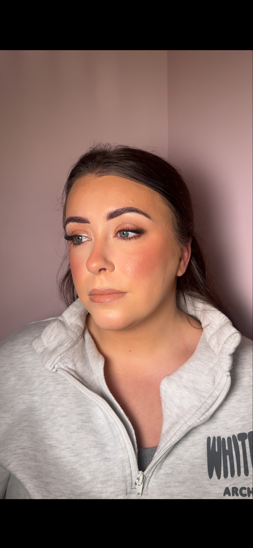 Studio makeup look